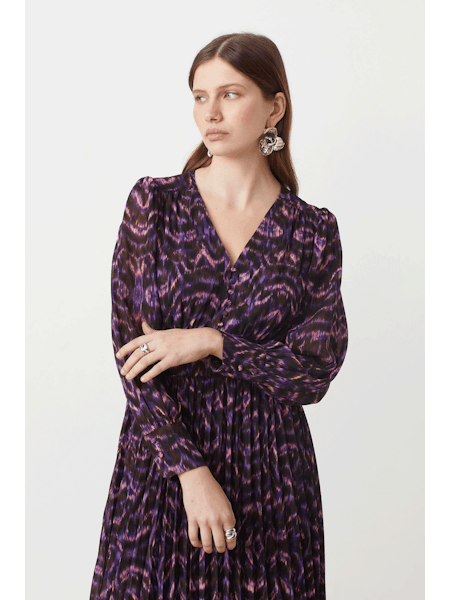 Suncoo Celya Dress in Violet