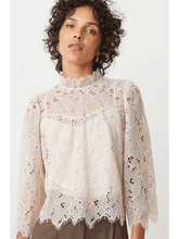 Load image into Gallery viewer, Suncoo Lucia Lace Top in Cream
