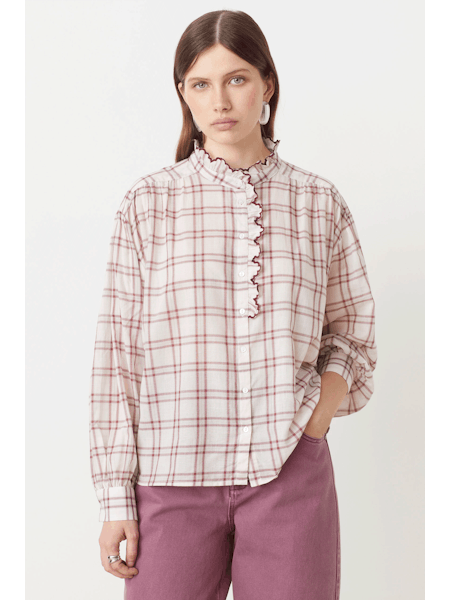 Suncoo Lea Blouse in Nude