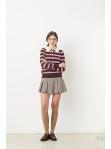 Sucoo Prego Polo Top in Prune