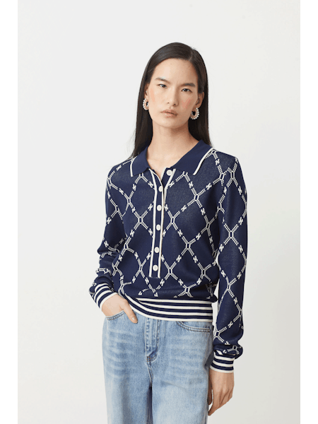 Suncoo Palmaros Jumper in Navy