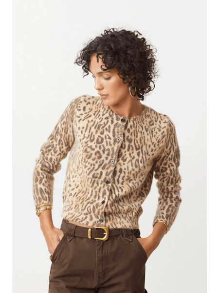Suncoo Gacia Cardigan in Leopard