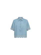 Load image into Gallery viewer, Mos Mosh Magda Shirt in Blue Denim
