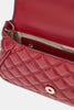 Guess Giully Top Handle Flap Bag in Cherry Red