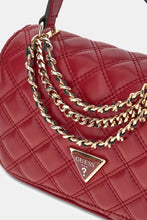Load image into Gallery viewer, Guess Giully Top Handle Flap Bag in Cherry Red
