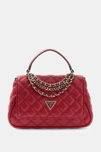 Load image into Gallery viewer, Guess Giully Top Handle Flap Bag in Cherry Red
