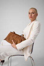 Load image into Gallery viewer, Guess Devon Shoulder Satchel Bag in Brown
