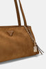 Guess Devon Shoulder Satchel Bag in Brown