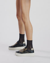 Load image into Gallery viewer, NeroGiardini Leather and Technical Fabric Trainers in Black
