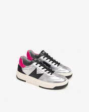 Load image into Gallery viewer, NeroGiardini Leather, Suede and Technical Fabric Trainers in Silver
