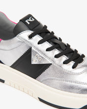 Load image into Gallery viewer, NeroGiardini Leather, Suede and Technical Fabric Trainers in Silver
