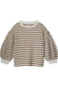 Summum Khaki Lurex Stripe Sweater