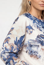 Load image into Gallery viewer, Monari Blue Floral Top
