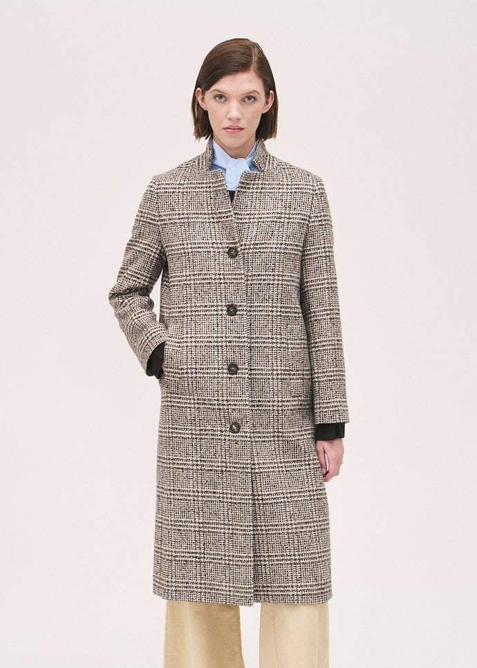 Rosso35 Long Check Jacket