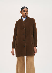 Rosso35 Alpaca 3/4 Jacket in Cinnamon