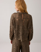 Load image into Gallery viewer, Summum Boxy Lace Top in Camo
