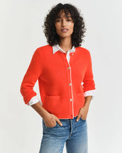 Load image into Gallery viewer, Gant Knit Jacket in Orange Red
