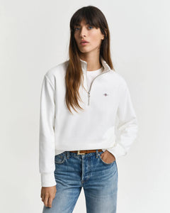 Gant Shield 1/2 Zip in White