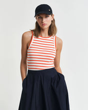 Load image into Gallery viewer, Gant Striped Tank Top in Orange/Red
