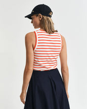 Load image into Gallery viewer, Gant Striped Tank Top in Orange/Red
