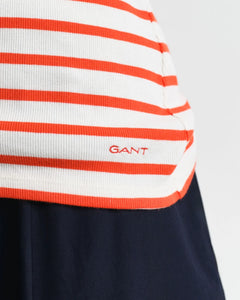 Gant Striped Tank Top in Orange/Red