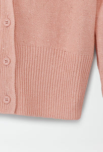 Fabiana Filippi Peach Cardigan with Shimmer