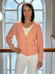 Fabiana Filippi Peach Cardigan with Shimmer