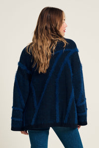 Pom Midnight Blue Cardigan