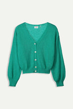 Load image into Gallery viewer, Pom Green Cardigan
