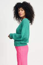 Load image into Gallery viewer, Pom Green Cardigan
