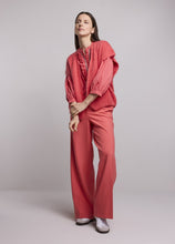 Load image into Gallery viewer, Summum Coral Blouse with Ruffles
