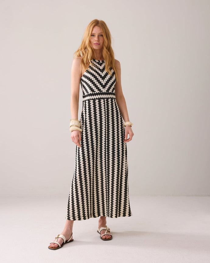 Summum Zig Zag Crochet Dress