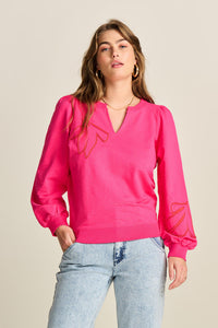 Pom Pink Glow Sweater