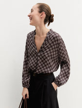 Load image into Gallery viewer, Emme Talento Brown Printed Blouse
