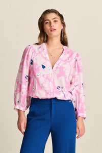 Pom Lilies Pink Blouse