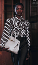 Load image into Gallery viewer, Herzen Shirt Blouse in Black Coffee

