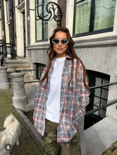 Load image into Gallery viewer, Alix The Label Checked Blouse Dress
