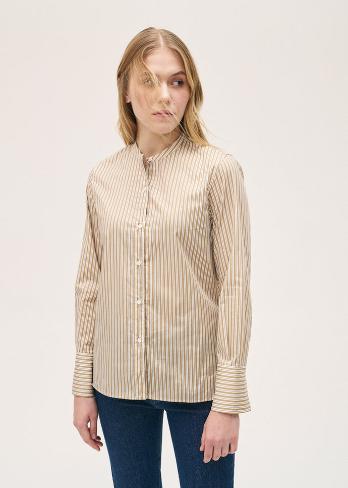Rosso35 Blue Striped Shirt