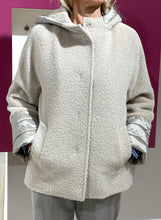 Load image into Gallery viewer, Cinzia Rocca Hooded Wool &amp; Alpaca Jacket in Beige
