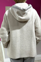 Load image into Gallery viewer, Cinzia Rocca Hooded Wool &amp; Alpaca Jacket in Beige
