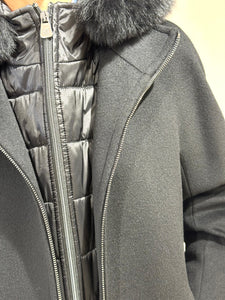 Cinzia Rocca Alpaca Wool Parka in Black