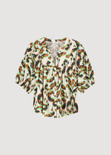 Load image into Gallery viewer, Summum Green Print Blouse
