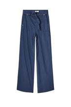 Load image into Gallery viewer, Summum Wide leg Trousers in Navy
