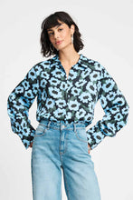 Load image into Gallery viewer, Pom Wild Flowers Blue Blouse
