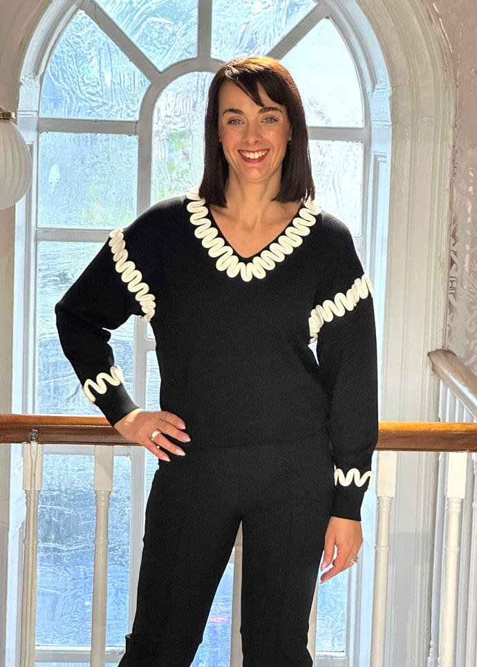 Leo & Ugo Sweater in Black/White