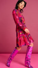 Load image into Gallery viewer, Pom Fiery Pink Dress
