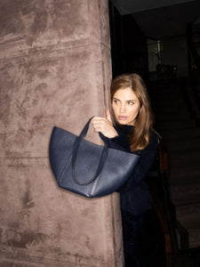 Abro Cosmo Shopper Bag in Navy