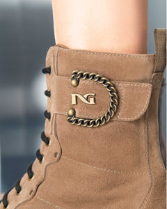 NeroGiardini Sand Suede Laced Boot