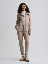 Load image into Gallery viewer, Varley Niamh Zip Through in Light Taupe
