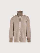 Load image into Gallery viewer, Varley Niamh Zip Through in Light Taupe
